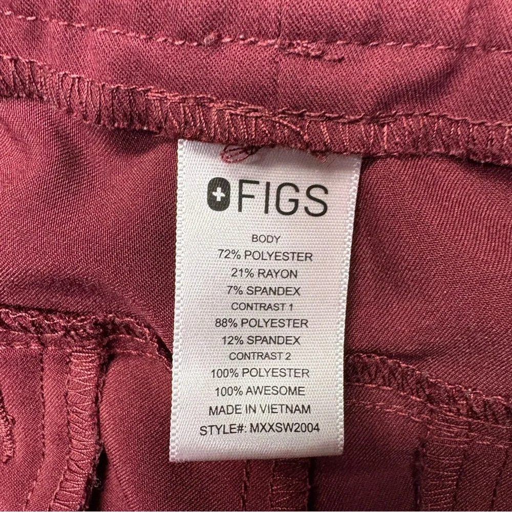 Figs Tansen Jogger Pants Mens Large Burgundy MXXSW2004